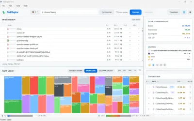 DiskRaptor disk space analyzer screenshot 3 — free open-source tool for Windows, macOS and Linux
