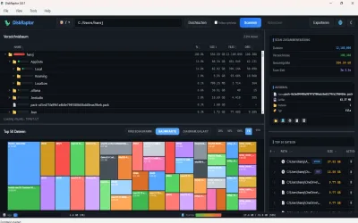DiskRaptor disk space analyzer screenshot 5 — free open-source tool for Windows, macOS and Linux