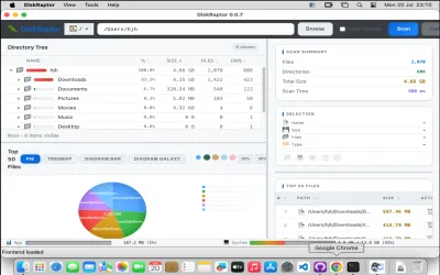 DiskRaptor disk space analyzer screenshot 8 — free open-source tool for Windows, macOS and Linux